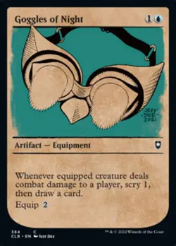 1x Goggles of Night (Showcase) - *FOIL* NM - CML: Battle for Baldur's Gate - Image 1