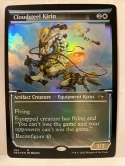 MTG Cloudsteel Kirin Kamigawa: Neon Dynasty 364 Foil Showcase Rare NM - Image 1