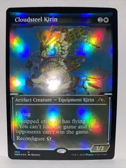 MTG Cloudsteel Kirin Kamigawa: Neon Dynasty 364 Foil Showcase Rare NM - Image 2