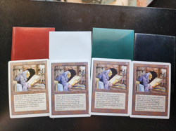 Library of Leng MTG x3 Unlimited Edition x1 Revised Edition Lightly Played LP - Image 1