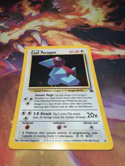 Pokemon Cool Porygon 15/53 Wotc Promo Holo 50 HP Basic 2000 - Image 3