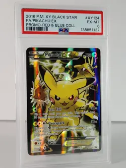 Pikachu EX - Ultra Rare - XY Black Star Promo - POKEMON - #XY125 - 2016 - PSA 6 - Image 2