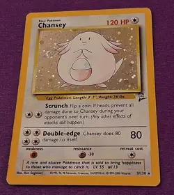 Pokemon TCG Chansey Base Set 2 3/130 Holofoil - Image 1
