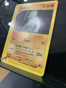Pokemon TCG Machop 117/165 Expedition 2002 Shin-ichi Yoshida LP - Image 2