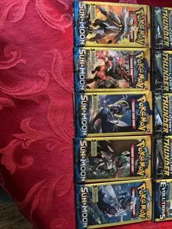Pokemon Sun And Moon Mini Packs. Evolutions XY, Lost Thunder, Guardians Rising. - Image 2