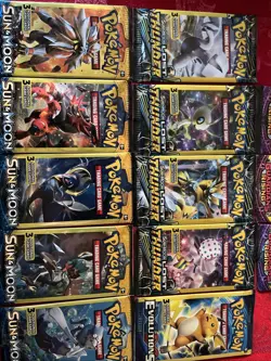 Pokemon Sun And Moon Mini Packs. Evolutions XY, Lost Thunder, Guardians Rising. - Image 3