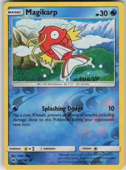 Pokemon TCG Magikarp Common Reverse Holo SM - Burning Shadows 32/147 - Image 1