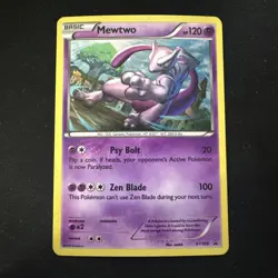 Mewtwo (Cosmos Holo) Holo Pokemon XY Black Star Promo #XY100 MP-LP - Image 1