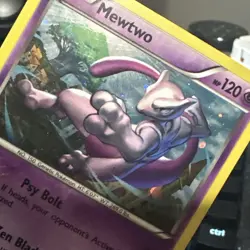Mewtwo (Cosmos Holo) Holo Pokemon XY Black Star Promo #XY100 MP-LP - Image 5