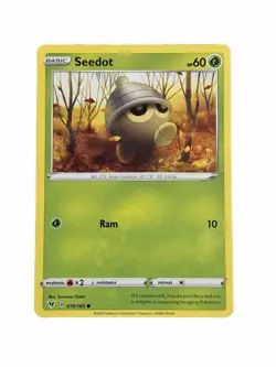 New: 2020 Pokemon TCG Seedot Vivid Voltage 010 Regular Common - Image 1