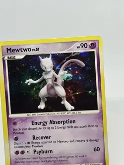 Pokemon TCG - Mewtwo (9/100) Majestic Dawn - Holo with Bleed SWIRL - Image 3