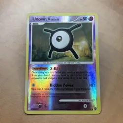 Pokemon TCG Unown [X] Secret Wonders 71/132 Reverse Holo - Image 1