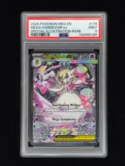 Mega Gardevoir ex 178 Pokemon Mega Evolutions 2025 PSA 9 🔥🔥🔥 - Image 1