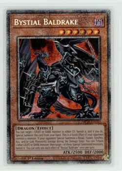 x2 Yugioh! Bystial Baldrake - Starlight Rare - 2025 Mega Pack. See description. - Image 1