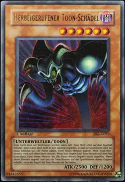 Yu-Gi-Oh! Herbeigerufener Toon-Schadel SRL 1.Edition 1st Ultra Rare [G]| DE 2002 - Image 1