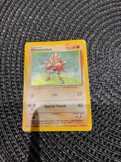 Pokemon Card - Hitmonchan 7/102 Holo Base Set - Image 1