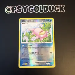 Pokemon Card Great Encounters 82/106 Slowpoke reverse holo DMG - Image 1