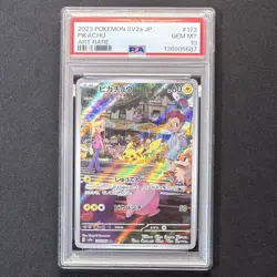 PSA 10 Pikachu AR 173/165 Art Rare 151 SV2a Japanese Pokemon Card 2023 GEM MINT - Image 2