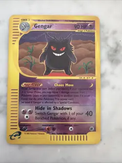 Pokemon TCG Gengar Expedition 2002 Holo Card 48/165 - Image 1