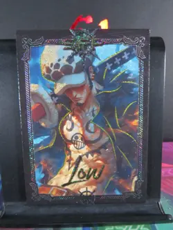 Trafalgar Law SFP Rare Holo Glitter Card Premium One Piece Anime Collectible CCG - Image 1