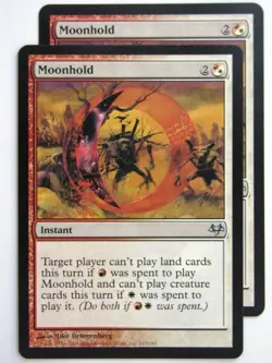 MTG Magic Cards: MOONHOLD x2 # 23D66 - Image 1