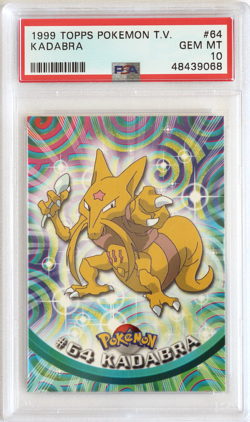 1999 Topps Pokemon T.V. #64 Kadabra PSA 10 Card GEM MINT! Trusted Seller! LowPop - Image 1