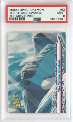 2000 Topps Pokemon The Movie 2000 # 63 The Titans Awaken PSA 9 Card MINT! Pop 1! - Image 1