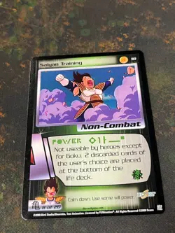 Saiyan Training - Dragon Ball Z DBZ CCG Score Card Nice! - Image 1