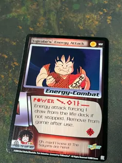 Yajirobe's Energy Attack - Dragon Ball Z DBZ CCG Score Card Nice! - Image 1