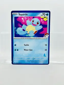 2023 Squirtle MY FIRST BATTLE STAMP PROMO card BLUE BORDER Pokemon TCG NM/LP - Image 2