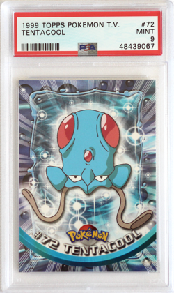 1999 Topps Pokemon T.V. #72 Tentacool PSA 9 Card MINT! Trusted Seller! Free Ship - Image 1