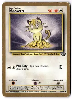 Meowth - (Gold Bordered Promo) Promo Miscellaneous Cards & Products 56/64 MP - Image 1