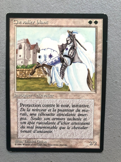 Mtg Carte Magic Fbb White Knight French LP - Image 1