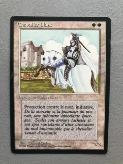 Mtg Carte Magic Fbb White Knight French LP/MP - Image 1