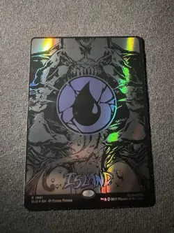 MTG Venom Raised Foil ISLAND Mana Symbiote Secret Lair Spider Man NM - Image 1