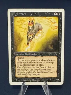 MTG - Magic The Gathering - Nightmare - Revised - MP-LP/VG-EX! - Image 1