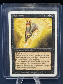 MTG - Magic The Gathering - Nightmare - Revised - MP-LP/VG-EX! - Image 3