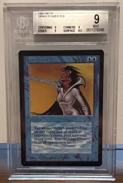 MTG Drain Power - Beta - BGS 9 MINT - Image 1