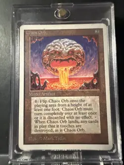 Chaos Orb Unlimited Magic the Gathering MTG Reserved List LP-EX Vintage 1993 - Image 1