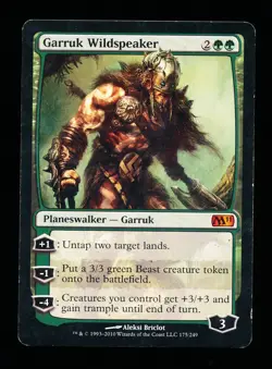 * * 1x Garruk Wildspeaker x1 * * M11 MTG MP Moderately Played - Image 1