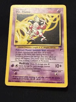 Pokemon- Mr.Mime 27/130- Base Set 2 Unlimited MP - Image 1