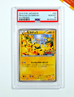 Pokemon PSA 10 Pikachu Outbreak! #69 XY Promos 2014 Japanese - Image 1