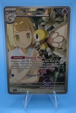 Lillie's Ribombee 164/159 NM Illustration Rare Sv: Journey Together Pokemon TCG - Image 1