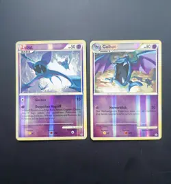 Zubat & Golbat Vintage Reverse Holo Pokemon Karten Sammlung | DE | Entfesselt - Image 1