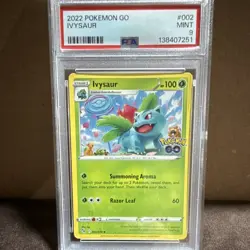 Pokemon Ivysaur 002/078 Pokemon GO PSA 9 Stage 1 HP 100. TCG - Image 1
