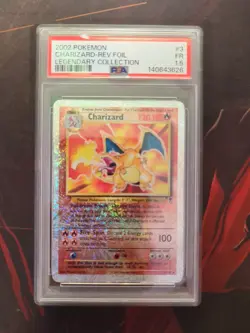 Pokemon Charizard Legendary Collection Reverse Holo PSA 1.5 FR - Image 1