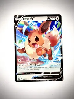 Eevee V 108/159 - Pokemon TCG Crown Zenith Ultra Rare NM - Image 1