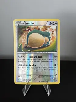 2016 Pokemon TCG Snorlax 77/124 XY Era Fates Collide Reverse Holo Komiya - Image 1