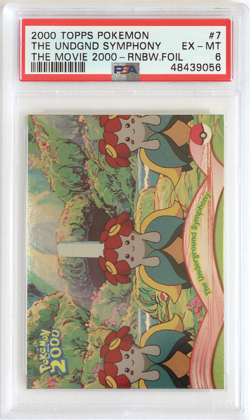 Topps Pokemon The Movie 2000 7 The Underground Symphony Rainbow Foil PSA 6 EX-MT - Image 1