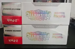 Pokemon Prismatic Evolutions ETB and Booster Bundle Costco, Sealed, 2-Pack LOT 2 - Image 2